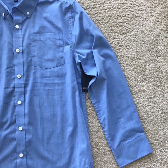 Boys Crown & Ivy Boys Blue Button Down Dress Shirt - Picture 3 of 5